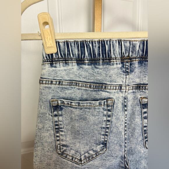 Regeneration Light Wash Pull On Drawstring Jeans High Rise Waist Pants size S - Picture 6 of 6